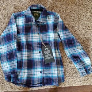 Girls plaid flannel shirt